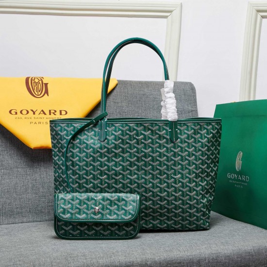 goyard star with models shopping bag leather shoulder mother large capacity handbag large bag travel bag with leather size large bottom length 40 on length 55 bottom width 15 height 30cm medium bottom length 34 on length 46 bottom width 15 height 28cm