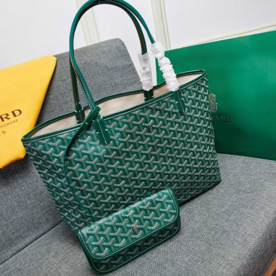 goyard star with models shopping bag leather shoulder mother large capacity handbag large bag travel bag with leather size large bottom length 40 on length 55 bottom width 15 height 30cm medium bottom length 34 on length 46 bottom width 15 height 28cm