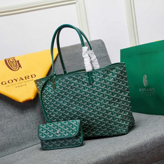 goyard star with models shopping bag leather shoulder mother large capacity handbag large bag travel bag with leather size large bottom length 40 on length 55 bottom width 15 height 30cm medium bottom length 34 on length 46 bottom width 15 height 28cm