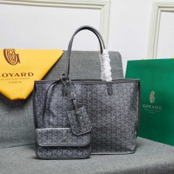 goyard Goya star with the same shopping bag double-sided cowhide shoulder handbag handbag bag women's bag large-capacity mommy bag P large 180 medium 170 size large bottom length 40 on the length of 55 bottom width 15 high 30cm medium bottom length 34 on 
