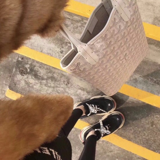 Goya Goyard Earl Bag mini Shopper Mini Purses Tote with Genuine Leather P110 Size Bottom Length 17 Pocket Length 205 Bag Body Height 23 Hand Raise 10cm belongs to the Mini Bag Contrasting Version