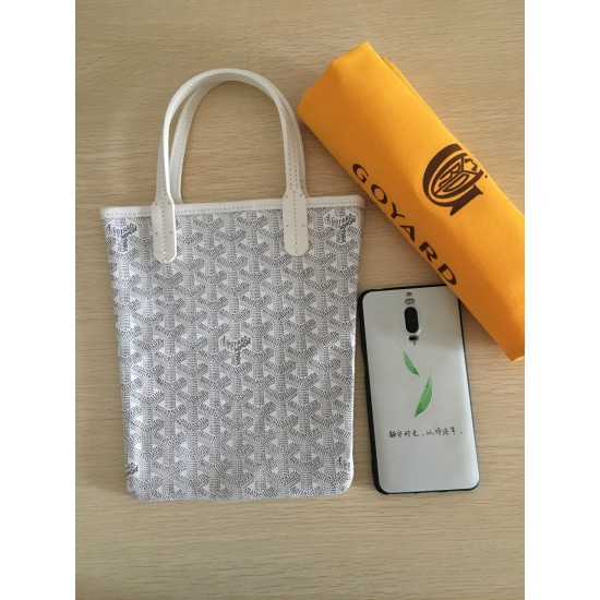 Goya Goyard Earl Bag mini Shopper Mini Purses Tote with Genuine Leather P110 Size Bottom Length 17 Pocket Length 205 Bag Body Height 23 Hand Raise 10cm belongs to the Mini Bag Contrasting Version