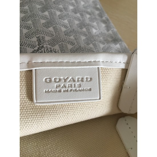 Goya Goyard Earl Bag mini Shopper Mini Purses Tote with Genuine Leather P110 Size Bottom Length 17 Pocket Length 205 Bag Body Height 23 Hand Raise 10cm belongs to the Mini Bag Contrasting Version