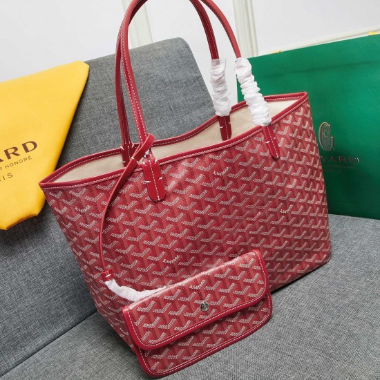 goyard star with models shopping bag leather shoulder mother large capacity handbag large bag travel bag with leather size large bottom length 40 on length 55 bottom width 15 height 30cm medium bottom length 34 on length 46 bottom width 15 height 28cm