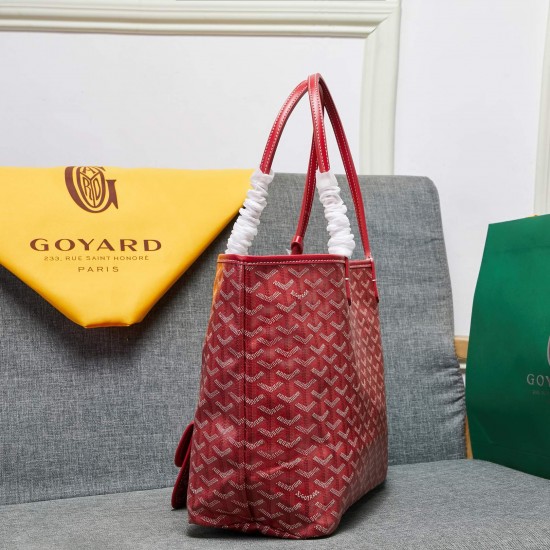 goyard star with models shopping bag leather shoulder mother large capacity handbag large bag travel bag with leather size large bottom length 40 on length 55 bottom width 15 height 30cm medium bottom length 34 on length 46 bottom width 15 height 28cm
