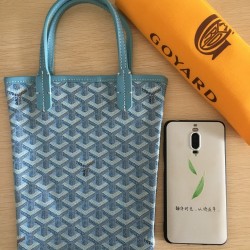 Goya Goyard Earl Bag mini Shopper Mini Purses Tote with Genuine Leather P110 Size Bottom Length 17 Pocket Length 205 Bag Body Height 23 Hand Raise 10cm belongs to the Mini Bag Contrasting Version