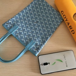 Goya Goyard Earl Bag mini Shopper Mini Purses Tote with Genuine Leather P110 Size Bottom Length 17 Pocket Length 205 Bag Body Height 23 Hand Raise 10cm belongs to the Mini Bag Contrasting Version