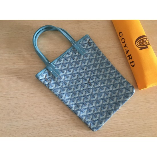 Goya Goyard Earl Bag mini Shopper Mini Purses Tote with Genuine Leather P110 Size Bottom Length 17 Pocket Length 205 Bag Body Height 23 Hand Raise 10cm belongs to the Mini Bag Contrasting Version