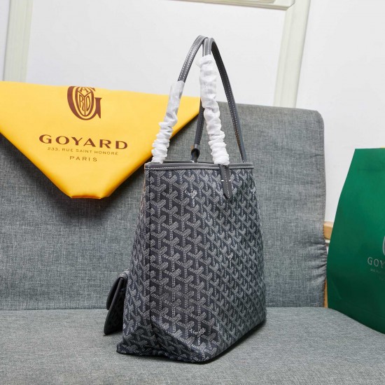 goyard star with models shopping bag leather shoulder mother large capacity handbag large bag travel bag with leather size large bottom length 40 on length 55 bottom width 15 height 30cm medium bottom length 34 on length 46 bottom width 15 height 28cm