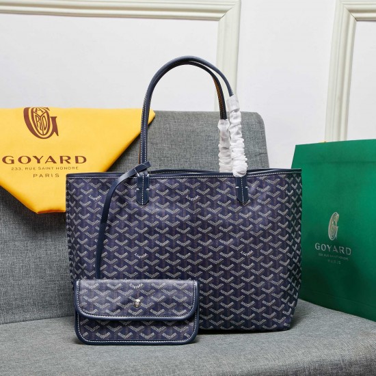 goyard star with models shopping bag leather shoulder mother large capacity handbag large bag travel bag with leather size large bottom length 40 on length 55 bottom width 15 height 30cm medium bottom length 34 on length 46 bottom width 15 height 28cm