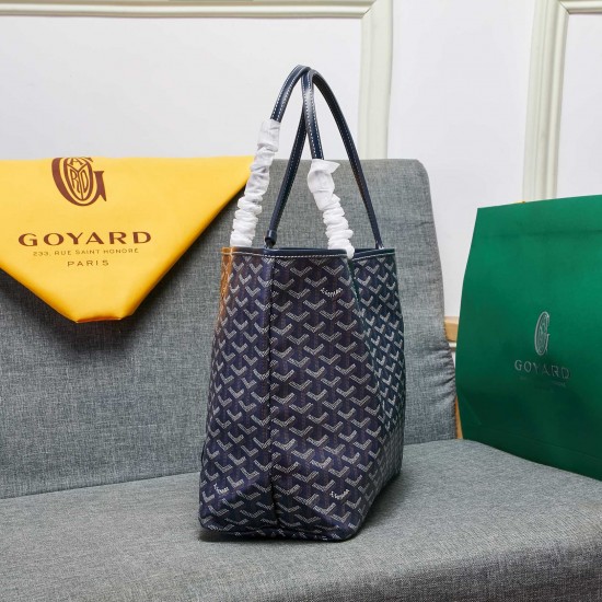 goyard star with models shopping bag leather shoulder mother large capacity handbag large bag travel bag with leather size large bottom length 40 on length 55 bottom width 15 height 30cm medium bottom length 34 on length 46 bottom width 15 height 28cm