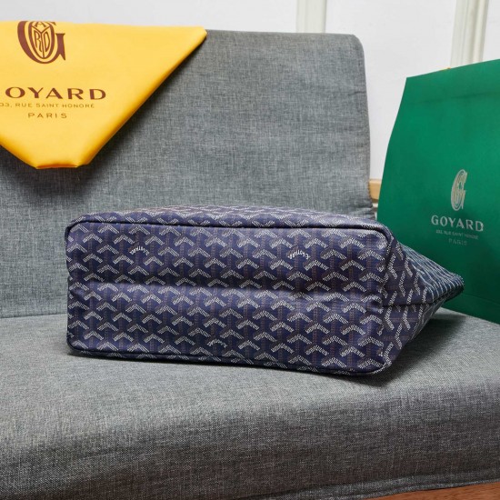 goyard star with models shopping bag leather shoulder mother large capacity handbag large bag travel bag with leather size large bottom length 40 on length 55 bottom width 15 height 30cm medium bottom length 34 on length 46 bottom width 15 height 28cm