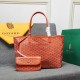 goyard star with models shopping bag leather shoulder mother large capacity handbag large bag travel bag with leather size large bottom length 40 on length 55 bottom width 15 height 30cm medium bottom length 34 on length 46 bottom width 15 height 28cm