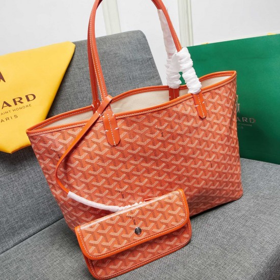 goyard star with models shopping bag leather shoulder mother large capacity handbag large bag travel bag with leather size large bottom length 40 on length 55 bottom width 15 height 30cm medium bottom length 34 on length 46 bottom width 15 height 28cm