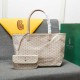 goyard star with models shopping bag leather shoulder mother large capacity handbag large bag travel bag with leather size large bottom length 40 on length 55 bottom width 15 height 30cm medium bottom length 34 on length 46 bottom width 15 height 28cm