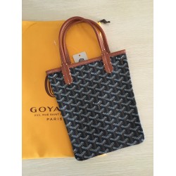 Goya Goyard Earl Bag mini Shopper Mini Purses Tote with Genuine Leather P110 Size Bottom Length 17 Pocket Length 205 Bag Body Height 23 Hand Raise 10cm belongs to the Mini Bag Contrasting Version