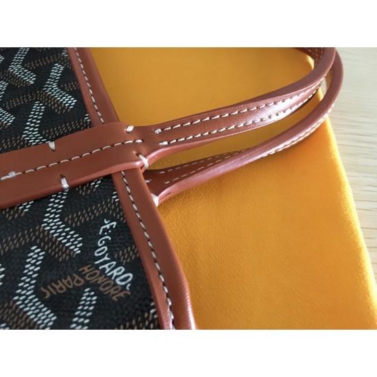 Goya Goyard Earl Bag mini Shopper Mini Purses Tote with Genuine Leather P110 Size Bottom Length 17 Pocket Length 205 Bag Body Height 23 Hand Raise 10cm belongs to the Mini Bag Contrasting Version