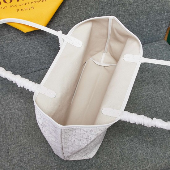 goyard star with models shopping bag leather shoulder mother large capacity handbag large bag travel bag with leather size large bottom length 40 on length 55 bottom width 15 height 30cm medium bottom length 34 on length 46 bottom width 15 height 28cm