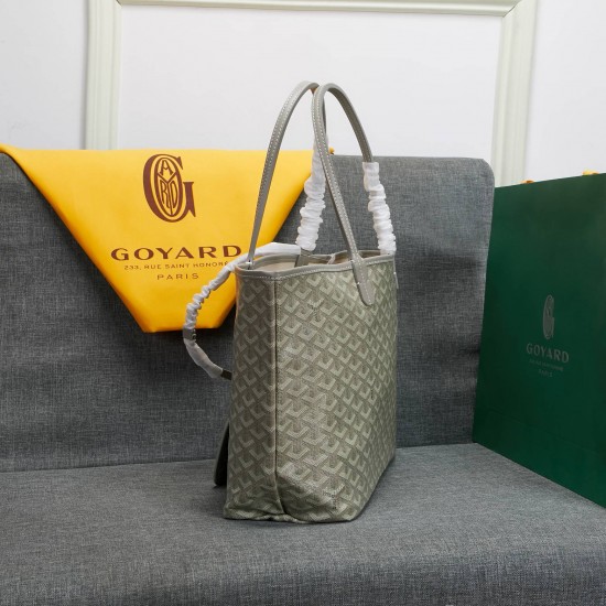 goyard star with models shopping bag leather shoulder mother large capacity handbag large bag travel bag with leather size large bottom length 40 on length 55 bottom width 15 height 30cm medium bottom length 34 on length 46 bottom width 15 height 28cm