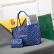 goyard star with models shopping bag leather shoulder mother large capacity handbag large bag travel bag with leather size large bottom length 40 on length 55 bottom width 15 height 30cm medium bottom length 34 on length 46 bottom width 15 height 28cm