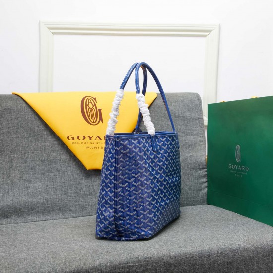 goyard star with models shopping bag leather shoulder mother large capacity handbag large bag travel bag with leather size large bottom length 40 on length 55 bottom width 15 height 30cm medium bottom length 34 on length 46 bottom width 15 height 28cm