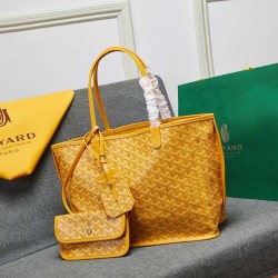 goyard Goya star with the same shopping bag double-sided cowhide shoulder handbag handbag bag women's bag large-capacity mommy bag P large 180 medium 170 size large bottom length 40 on the length of 55 bottom width 15 high 30cm medium bottom length 34 on 