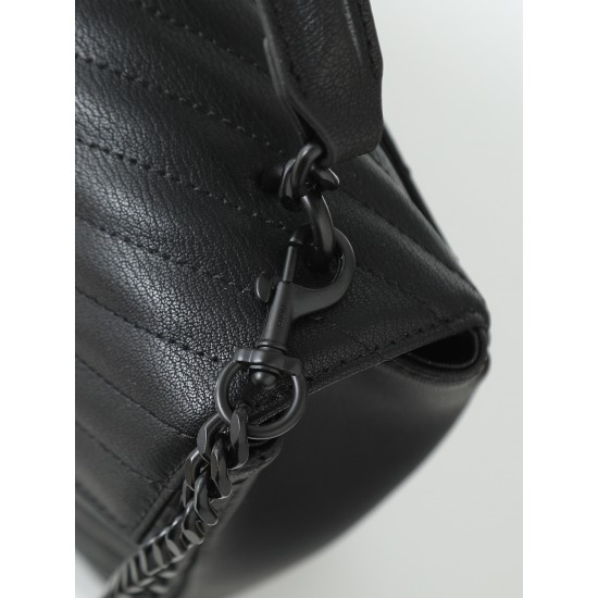 260 black black buckle counter demon models SaintLaurentSLP counter latest version of the market exclusive imported leather original leather goat grain hand-embroidered V line super silky soft comfortable bag shape exquisite practical pocket YSL gold buck