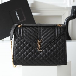 270 square SaintLaurent SaintLaurentSLP counter latest version Market exclusive Decorative interlocking metal YSL logo The hardware is flawless Original ball stripe pattern The handfeel is superb The details are exquisite handmade Exquisite single shoulde