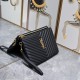 160 Gold Buckle YSL Market Exclusive Beaten and molded to order The highest version of the market strong YvesSaintLaurent Embroidery Line Clutch Italian calfskin Leather Handle Super The first in the market to be launched Size 30Cm Model 1850