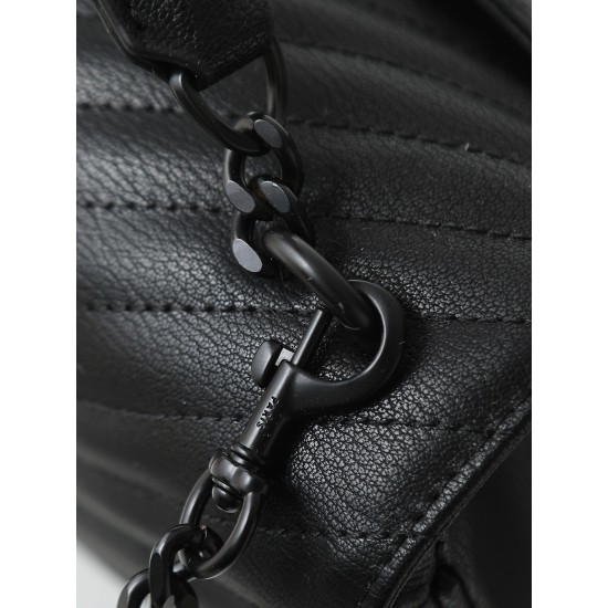 290 black black buckle counter demon models SaintLaurentSLP counter latest version of the market exclusive imported leather original leather goat grain hand-embroidered V line ultra-smooth soft and comfortable bag shape exquisite practical pocket YSL gold
