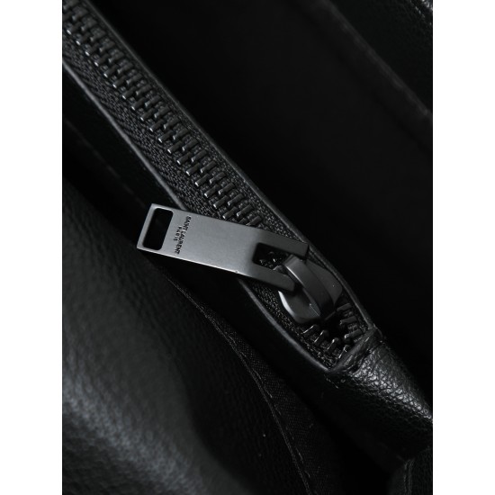 290 black black buckle counter demon models SaintLaurentSLP counter latest version of the market exclusive imported leather original leather goat grain hand-embroidered V line ultra-smooth soft and comfortable bag shape exquisite practical pocket YSL gold