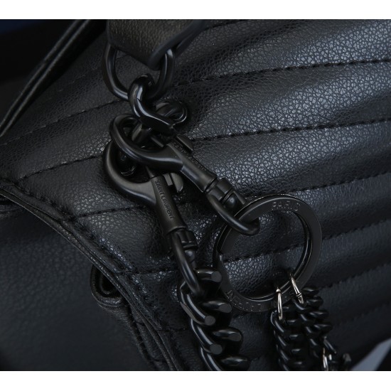 Lot 260 black black buckle counter demon models SaintLaurentSLP counter latest version of the market exclusive imported leather original leather goat grain hand-embroidered V line super silky soft and comfortable bag shape exquisite practical pocket YSL g