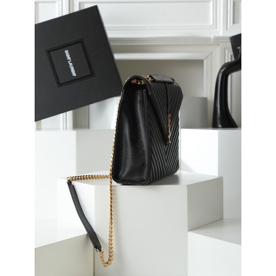 270V show SaintLaurent SaintLaurent SSLP counter newest version market exclusive Decorative interlocking metal YSL logo The hardware is perfect and flawless The original ball pattern pattern The handfeel is superb The details are exquisite handmade Exquis