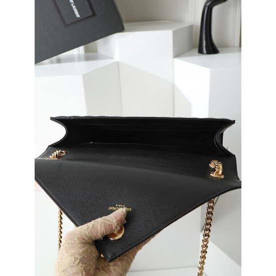 270V show SaintLaurent SaintLaurent SSLP counter newest version market exclusive Decorative interlocking metal YSL logo The hardware is perfect and flawless The original ball pattern pattern The handfeel is superb The details are exquisite handmade Exquis