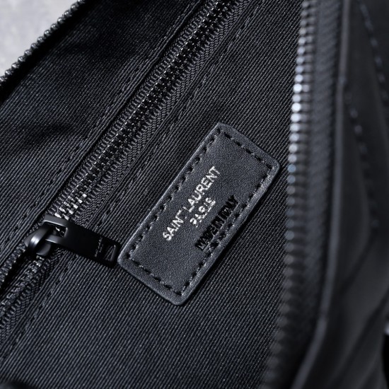 160 Black Buckle YSL Market Exclusive Beaten and molded to order The highest version of the market strong YvesSaintLaurent Embroidery line handbag Italian calfskin hand feeling super The first in the market to be launched Size 30Cm Model 1850