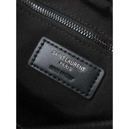 180 Black Buckle YSL Market Exclusive Beaten and molded to order The highest version of the market strong YvesSaintLaurent embroidery line handbag Italian calf leather hand feeling super The first in the market Size 30Cm Model 1850