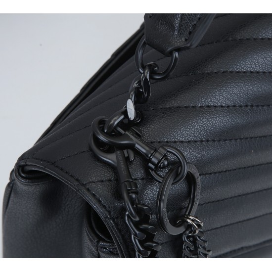 Lot 290 black black buckle counter demon models SaintLaurentSLP counter latest version of the market exclusive imported leather original leather goat grain hand-embroidered V line ultra-smooth soft and comfortable bag shape exquisite practical pocket YSL 