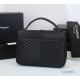 Lot 290 black black buckle counter demon models SaintLaurentSLP counter latest version of the market exclusive imported leather original leather goat grain hand-embroidered V line ultra-smooth soft and comfortable bag shape exquisite practical pocket YSL 