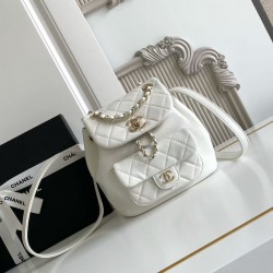 680 22A Series AS2908 Sheepskin DUMA Shoulder Small Backpack Women's Backpack One eye fell in love with this sheepskin this white do not have to worry about the stain-resistant Oh capacity is super sensational summer flower dresses with this must be invin