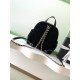 730 Chanel 25N Black Velvet Shoulder Bag Ski Season's Velvet Shoulder Bag Super Beautiful Top Very Light Feeling Soft Zan R Zan R Model No. AS5679 Size 251025 Matching Packaging