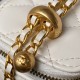 580 CHANE24C Double Gold Ball Box AP2292 This season's new double gold ball I really cute At first glance, I fell in love with this bag Classic black gold Double gold ball Chain adjustable length Hand carry crossbody and shoulder Capacity can also Size 11
