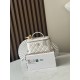 690 New Arrival NEChane1 explosive 25s Pearl Makeup Long Box Black Fragrant Door Forever Chane1 25s Cosmetic Bag with mirror anywhere you can make up Low-profile and elegant handle inlaid with small diamonds close up look is very delicate wherever you go 