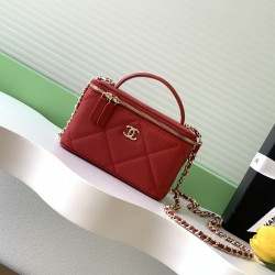 650 Chanel 25k large lattice box bag classic lattice pattern with caviar cowhide texture really no words hardware double C label exquisite and high-level handheld and chain shoulder back two kinds of back too poke me daily loaded with lipstick and powder 