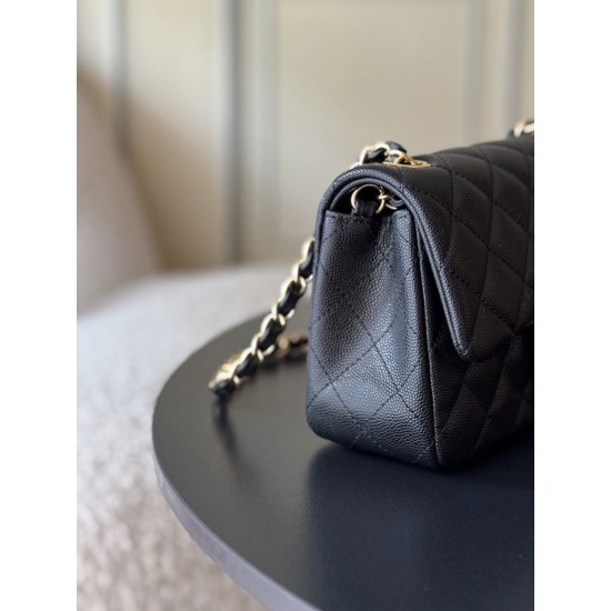 710 upgraded version of the full name Classic Fla0 1116 fine ball particles ball pattern large Mini leather original Haas small ball caviar lining imported lambskin hardware 24K plating all steel hardware size 12206cm classic CF is to have people fall in 