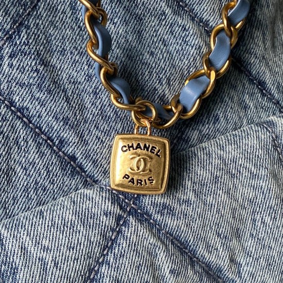 830 denim Chanel25K fall and winter limited edition shopping bag High-class sense of pull full AS5740 really too excited about the sheepskin with gold metal double pockets chain vintage pendant more stylish immediately make the classic diamond retro gener