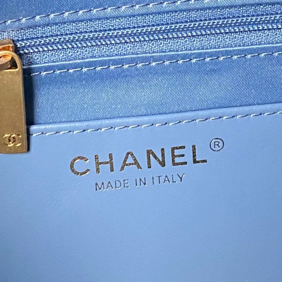 830 denim Chanel25K fall and winter limited edition shopping bag High-class sense of pull full AS5740 really too excited about the sheepskin with gold metal double pockets chain vintage pendant more stylish immediately make the classic diamond retro gener