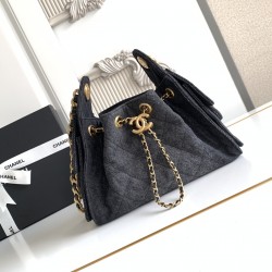660 AS5631 CHANEL 25 Another model named after the year 25c Denim Hipster Bag Chanel hobo Underarm Bag Hippie Underarm Bag Small Vintage Gold Coin Button Drawstring Bucket Bag Lingerie Vintage Black Gold Classic Chain Design Premium Feeling Essential for 