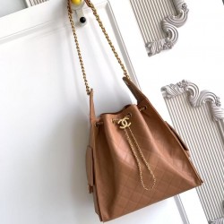 760 AS5311CHANEL 25 Another model named after the year 25c ball-grain leather hip-hop bag chanel hobo underarm bag hippie underarm bag large vintage gold coin button drawstring bucket bag diamond pattern vintage black and gold Classic chain design high cl