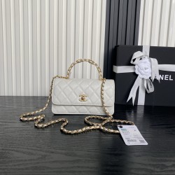 680 Chanel25B Double C logo handle AP4798 Exquisite handle design is more fashionable Grain cowhide leather with metal vintage hardware texture wear-resistant and durable Classic design and style versatile and practical Really exquisite Oh high color valu