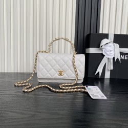680 Chanel25B Woc Double C logo handle AP4785 Exquisite handle design is more fashionable Grain cowhide leather with metal vintage hardware texture wear-resistant and durable Classic design style versatile and practical Really exquisite Oh high value Smal